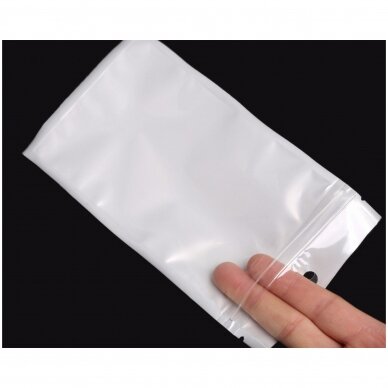 Mini-grip/Zip-lock Balti maisiņi - MG-B-7x10 cm (100 gab/pak)