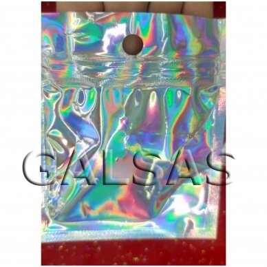 Holografiniai Zip Lock maišeliai 8x13 cm - 100vnt/pakuotė 4